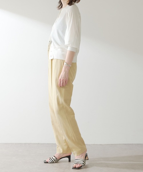 【試着のみ】コラージュガリャルダガランテ　シアーシャツカーディガン　アイボリー COLLAGE GALLARDAGALANTE（コラージュガリャルダガランテ）の