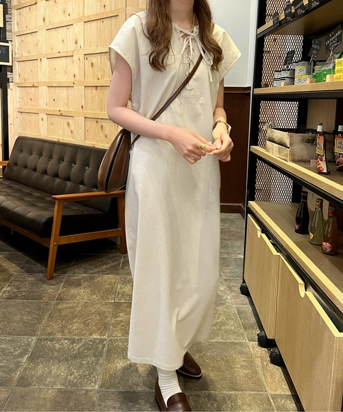 Ambre Ciel(アンブルシエル)の「2WAYレースアップジャンスカ/【WEB/EC限定商品】(ジャンパースカート・レディース・ダークブラウン/アイボリー・FREE)」の10枚目の写真