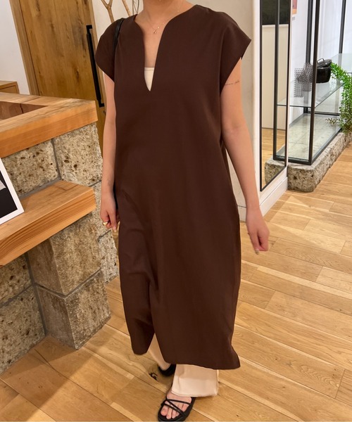 Ambre Ciel(アンブルシエル)の「2WAYレースアップジャンスカ/【WEB/EC限定商品】(ジャンパースカート・レディース・ダークブラウン/アイボリー・FREE)」の3枚目の写真