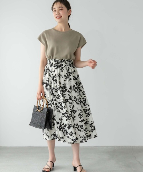 Edit Sheen(エディットシーン)の「バンブーハンドルペーパーかごバッグ(かごバッグ・レディース・ブラック/ベージュ・FREE)」の5枚目の写真