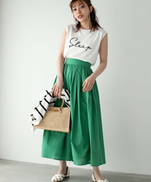 Edit Sheen(エディットシーン)の「バンブーハンドルペーパーかごバッグ(かごバッグ・レディース・ブラック/ベージュ・FREE)」の12枚目の写真