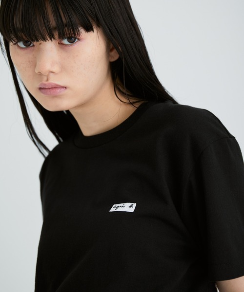【agnesb.pourADAMETROPE】ワッペン刺繍Tシャツ