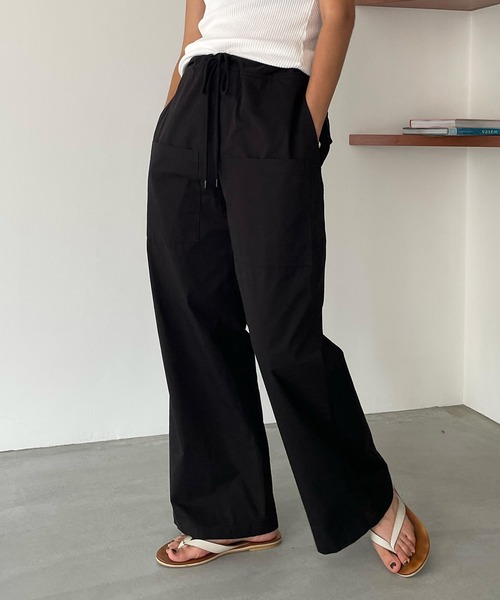 CANAL JEAN(キャナルジーン)の「RED CHOP WORKS(レッドチョップワークス) フロントポケットパンツ(その他パンツ・レディース・ホワイト/ブラック・38/36)」の1枚目の写真