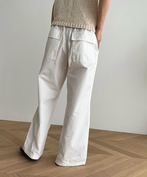 CANAL JEAN(キャナルジーン)の「RED CHOP WORKS(レッドチョップワークス) フロントポケットパンツ(その他パンツ・レディース・ホワイト/ブラック・38/36)」の5枚目の写真