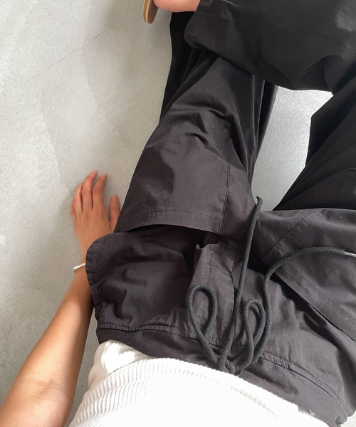 CANAL JEAN(キャナルジーン)の「RED CHOP WORKS(レッドチョップワークス) フロントポケットパンツ(その他パンツ・レディース・ホワイト/ブラック・38/36)」の8枚目の写真