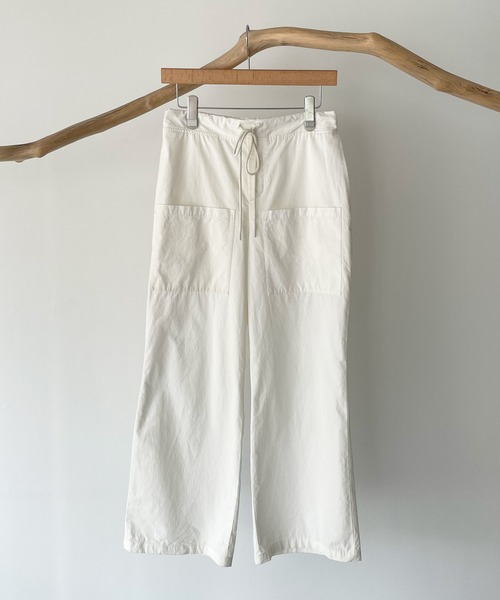 CANAL JEAN(キャナルジーン)の「RED CHOP WORKS(レッドチョップワークス) フロントポケットパンツ(その他パンツ・レディース・ホワイト/ブラック・38/36)」の9枚目の写真