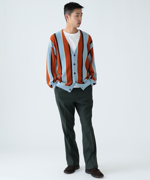 BEAMS(ビームス)の「BEAMS / 9ゲージ マルチストライプ ニットカーディガン(カーディガン/ボレロ・メンズ・ネイビー/サックスブルー・S/M/L/XL)」の11枚目の写真