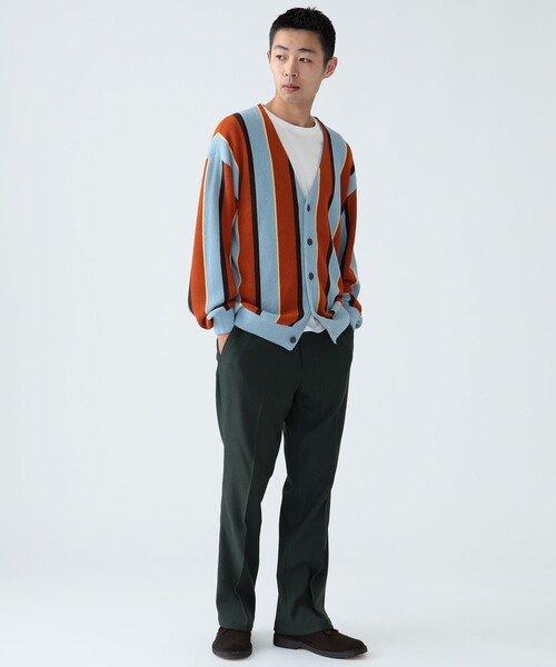 BEAMS(ビームス)の「BEAMS / 9ゲージ マルチストライプ ニットカーディガン(カーディガン/ボレロ・メンズ・ネイビー/サックスブルー・S/M/L/XL)」の12枚目の写真