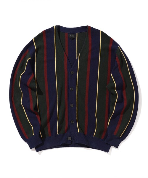 BEAMS(ビームス)の「BEAMS / 9ゲージ マルチストライプ ニットカーディガン(カーディガン/ボレロ・メンズ・ネイビー/サックスブルー・S/M/L/XL)」の19枚目の写真