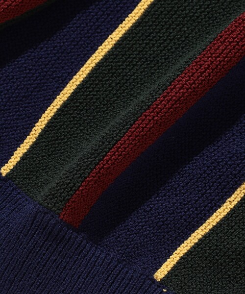 BEAMS(ビームス)の「BEAMS / 9ゲージ マルチストライプ ニットカーディガン(カーディガン/ボレロ・メンズ・ネイビー/サックスブルー・S/M/L/XL)」の20枚目の写真