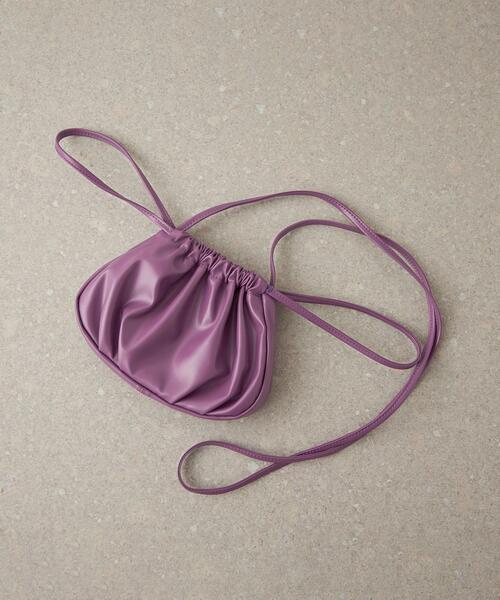 CITEN（シテン）の「＜CITEN＞2WAY ソフト巾着 ショルダーバッグ（ショルダーバッグ・レディース・ライトブルー/ブラック/パープル/クリーム・FREE）」の4枚目の写真