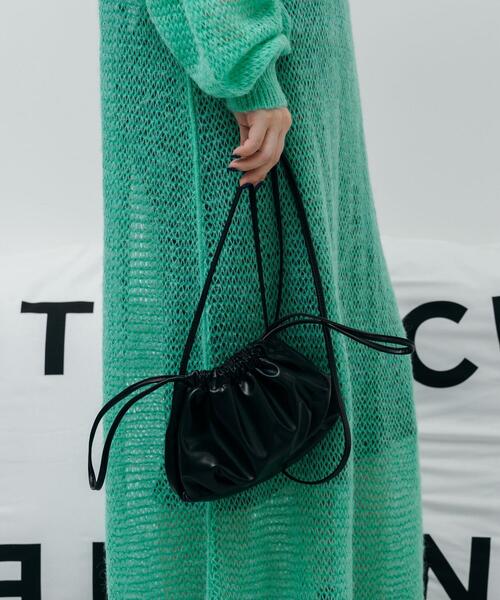 CITEN（シテン）の「＜CITEN＞2WAY ソフト巾着 ショルダーバッグ（ショルダーバッグ・レディース・ライトブルー/ブラック/パープル/クリーム・FREE）」の5枚目の写真