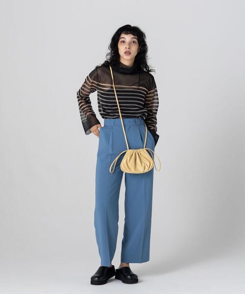 CITEN（シテン）の「＜CITEN＞2WAY ソフト巾着 ショルダーバッグ（ショルダーバッグ・レディース・ライトブルー/ブラック/パープル/クリーム・FREE）」の11枚目の写真