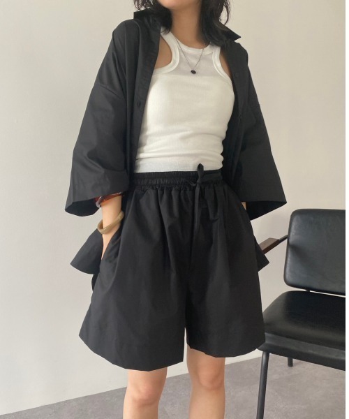 HANNE（アン）の「シャツセットアップ（セットアップ・レディース・カーキ/グリーン/ブルー/ブラック・フリー）」の10枚目の写真