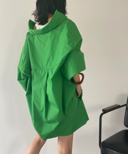 HANNE（アン）の「シャツセットアップ（セットアップ・レディース・カーキ/グリーン/ブルー/ブラック・フリー）」の19枚目の写真