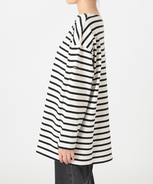 LEMINOR（ルミノール）の「《追加》別注【Leminor/ルミノア】*RELUME Loose border Tee：ボーダーTEE（Tシャツ/カットソー・レディース・ブラック/マスタード/ブラック系その他/ブラウン系その他・FREE）」の8枚目の写真