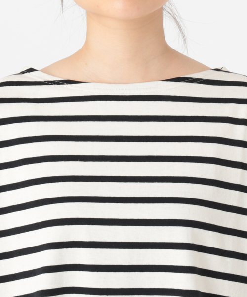 LEMINOR（ルミノール）の「《追加》別注【Leminor/ルミノア】*RELUME Loose border Tee：ボーダーTEE（Tシャツ/カットソー・レディース・ブラック/マスタード/ブラック系その他/ブラウン系その他・FREE）」の10枚目の写真