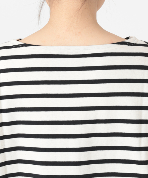 LEMINOR（ルミノール）の「《追加》別注【Leminor/ルミノア】*RELUME Loose border Tee：ボーダーTEE（Tシャツ/カットソー・レディース・ブラック/マスタード/ブラック系その他/ブラウン系その他・FREE）」の11枚目の写真