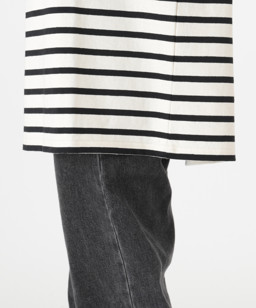 LEMINOR（ルミノール）の「《追加》別注【Leminor/ルミノア】*RELUME Loose border Tee：ボーダーTEE（Tシャツ/カットソー・レディース・ブラック/マスタード/ブラック系その他/ブラウン系その他・FREE）」の14枚目の写真