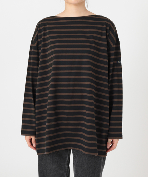 LEMINOR（ルミノール）の「《追加》別注【Leminor/ルミノア】*RELUME Loose border Tee：ボーダーTEE（Tシャツ/カットソー・レディース・ブラック/マスタード/ブラック系その他/ブラウン系その他・FREE）」の17枚目の写真