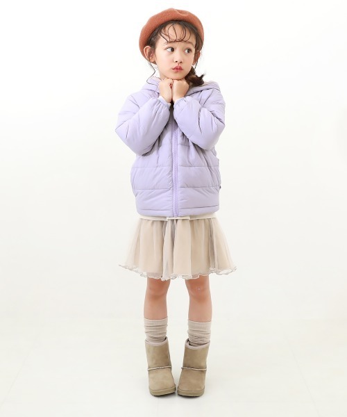 devirock（デビロック）の「ファイバーダウン リバーシブルジャケット（ダウンジャケット/コート・キッズ・ブラック/カーキ/ライトブラウン/ブルー系その他/パープル系その他/ダークブルー/オレンジ系1/グリーン系3/パープル系4・110cm/100cm/120cm/130cm/140cm/150cm/160cm）」の14枚目の写真