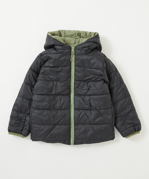 devirock（デビロック）の「ファイバーダウン リバーシブルジャケット（ダウンジャケット/コート・キッズ・ブラック/カーキ/ライトブラウン/ブルー系その他/パープル系その他/ダークブルー/オレンジ系1/グリーン系3/パープル系4・110cm/100cm/120cm/130cm/140cm/150cm/160cm）」の22枚目の写真