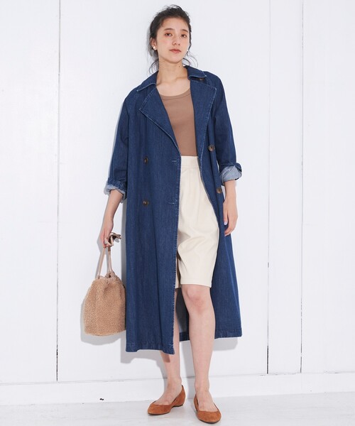 tk. デニムトレンチコート THE SHOP TK （ザ ショップ ティーケー ）の「◇デニムトレンチ