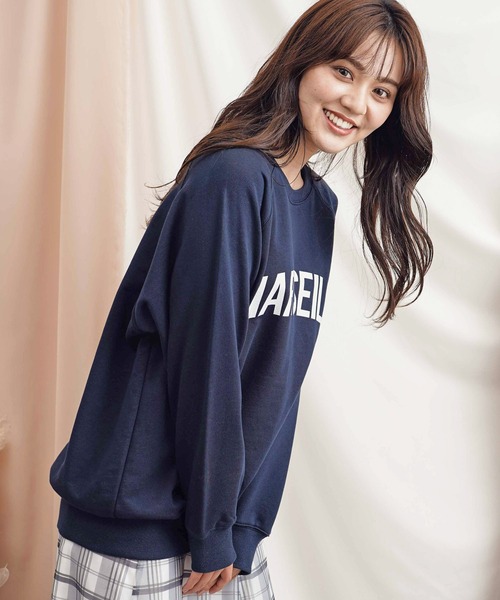 NOELA(ノエラ)の「【WEB限定】オーバーサイズロゴスウェット(スウェット・レディース・チャコールグレー/ネイビー/オフホワイト・フリー)」の14枚目の写真