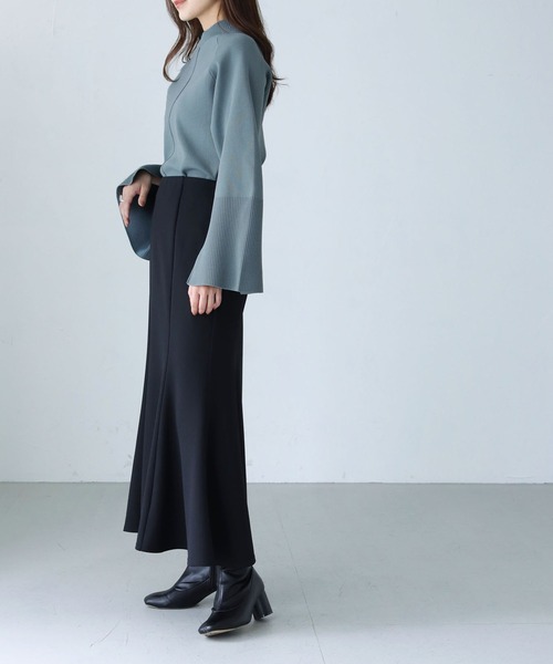 cheriella（シェリエラ）の「【cheriella】ラグランワイドスリーブスウェットライクニット（ニット/セーター・レディース・ブラック/ダークグリーン/レッド/オフホワイト/ミント/ライトグレー/ブルー/ブラウン・M）」の13枚目の写真