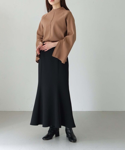 cheriella（シェリエラ）の「【cheriella】ラグランワイドスリーブスウェットライクニット（ニット/セーター・レディース・ブラック/ダークグリーン/レッド/オフホワイト/ミント/ライトグレー/ブルー/ブラウン・M）」の18枚目の写真