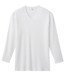 YG（ワイジー）の「YG Vネック 長袖インナー 綿100％ 発熱する綿（インナーウェア/肌着）」