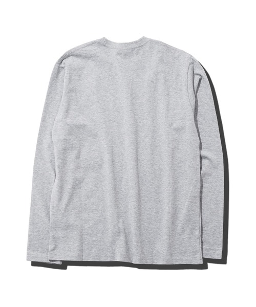 jiggys shop(ジギーズショップ)の「コットンVネック無地ロンT 長袖Tシャツ(Tシャツ/カットソー・メンズ・ミックスグレー/ホワイト/ネイビー/ブラック/グレー・SMALL/LARGE/X-LARGE/MEDIUM)」の9枚目の写真