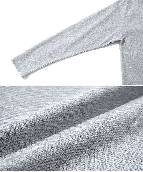 jiggys shop(ジギーズショップ)の「コットンVネック無地ロンT 長袖Tシャツ(Tシャツ/カットソー・メンズ・ミックスグレー/ホワイト/ネイビー/ブラック/グレー・SMALL/LARGE/X-LARGE/MEDIUM)」の11枚目の写真