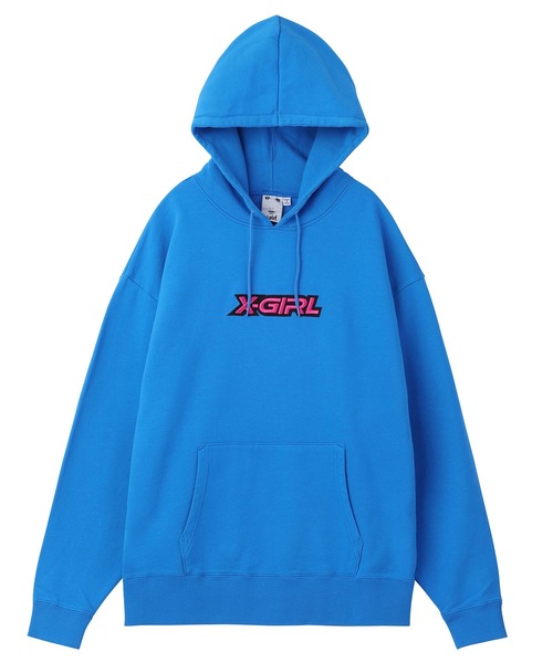 X-girl（エックスガール）の「3D EMBROIDERY LOGO SWEAT HOODIE