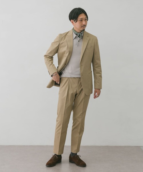 URBAN RESEARCH DOORS(アーバンリサーチドアーズ)の「LIFE STYLE TAILOR ストレッチコットンパンツ(スーツパンツ・メンズ・ベージュ/カーキ・44/46/48/50)」の3枚目の写真