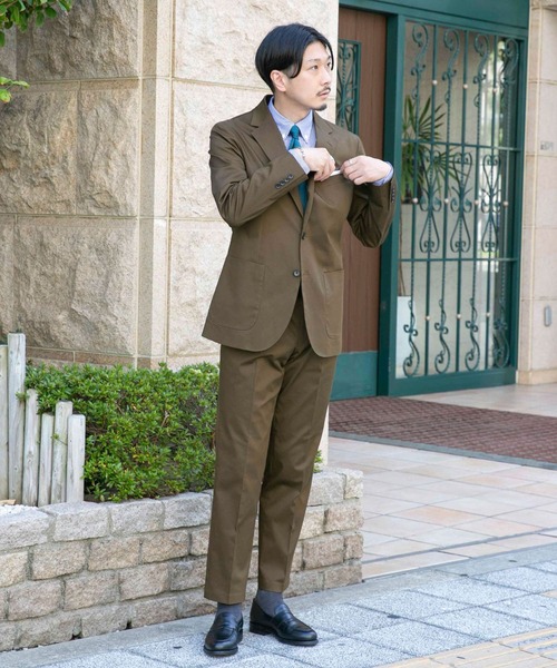 URBAN RESEARCH DOORS(アーバンリサーチドアーズ)の「LIFE STYLE TAILOR ストレッチコットンパンツ(スーツパンツ・メンズ・ベージュ/カーキ・44/46/48/50)」の17枚目の写真
