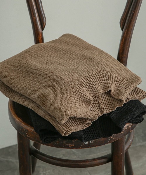 SENSE OF PLACE by URBAN RESEARCH（センスオブプレイスバイアーバンリサーチ）の「『イージーケア』モックネックモールセーター（ニット/セーター・メンズ・ベージュ/アイボリー/グリーン/ブラック・MEDIUM/LARGE）」の4枚目の写真