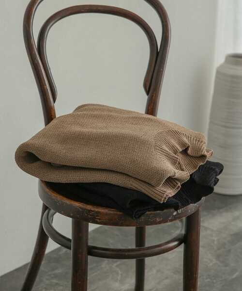 SENSE OF PLACE by URBAN RESEARCH（センスオブプレイスバイアーバンリサーチ）の「『イージーケア』モックネックモールセーター（ニット/セーター・メンズ・ベージュ/アイボリー/グリーン/ブラック・MEDIUM/LARGE）」の21枚目の写真