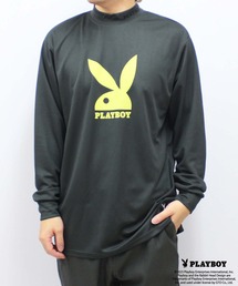 PLAYBOY鹿の子モックネック長袖