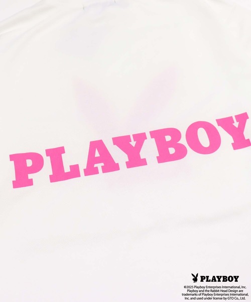 PLAYBOY（プレイボーイ）の「PLAYBOY鹿の子モックネック長袖（Tシャツ/カットソー・メンズ・ブラック/ホワイト/チャコール・M/L/XL）」の13枚目の写真