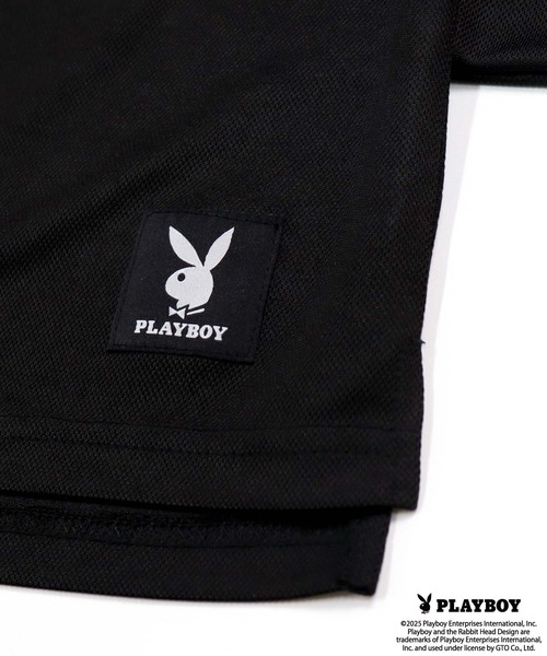 PLAYBOY（プレイボーイ）の「PLAYBOY鹿の子モックネック長袖（Tシャツ/カットソー・メンズ・ブラック/ホワイト/チャコール・M/L/XL）」の20枚目の写真