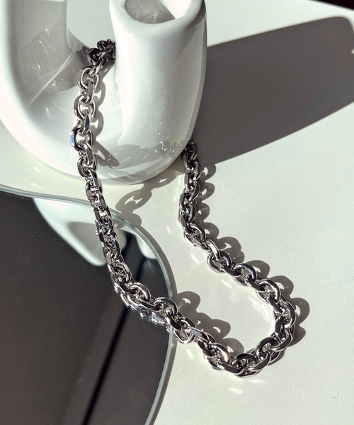 prose verse（プロズヴェール）の「メタルチェーンネックレス（ネックレス・レディース・シルバー/ゴールド・ﾌﾘ-）」の2枚目の写真