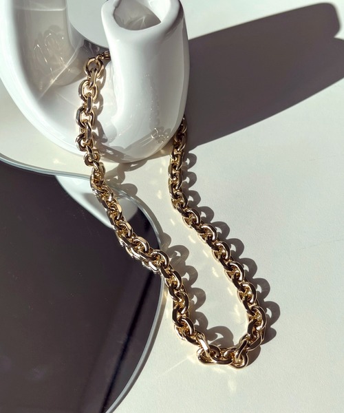 prose verse（プロズヴェール）の「メタルチェーンネックレス（ネックレス・レディース・シルバー/ゴールド・ﾌﾘ-）」の4枚目の写真