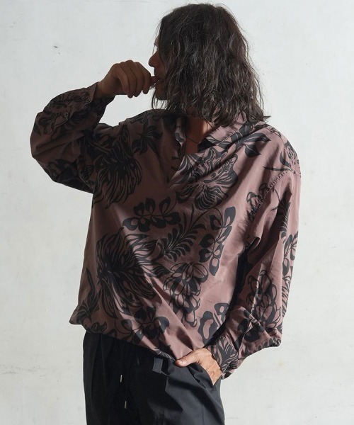 ms5165-LEAFPATTERN SMOCK スモック