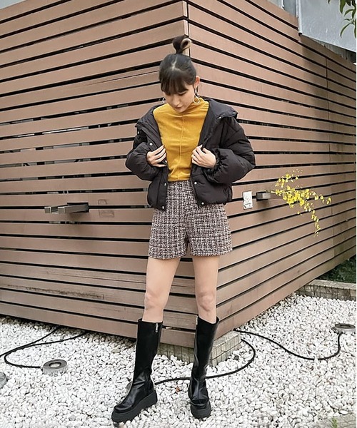 FREE'S MART（フリーズマート）の「◆中綿ラウンドヘムショートブルゾン（ブルゾン・レディース・ブラック/ブルー/ホワイト・SMALL/MEDIUM）」の16枚目の写真