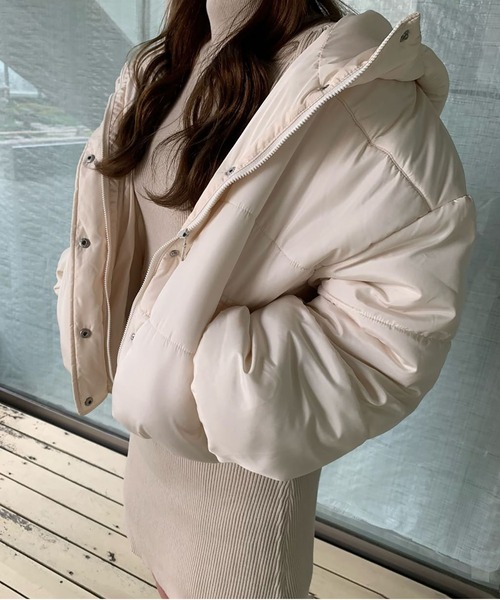 FREE'S MART（フリーズマート）の「◆中綿ラウンドヘムショートブルゾン（ブルゾン・レディース・ブラック/ブルー/ホワイト・SMALL/MEDIUM）」の19枚目の写真