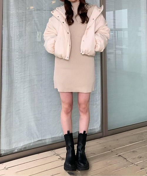 FREE'S MART（フリーズマート）の「◆中綿ラウンドヘムショートブルゾン（ブルゾン・レディース・ブラック/ブルー/ホワイト・SMALL/MEDIUM）」の20枚目の写真