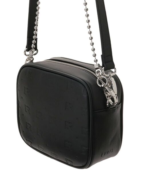 EVRIS（エヴリス）の「ボールチェーンエンボスミニショルダーBAG（ショルダーバッグ・レディース・ブラック/シルバー/ホワイト・FREE）」の19枚目の写真