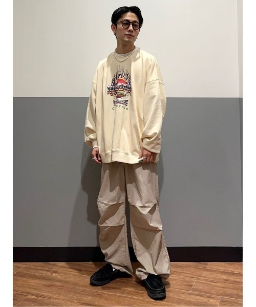 BACK NUMBER(バックナンバー)の「【BACK NUMBER】パラシュートパンツ(カーゴパンツ・レディース・ライトグレー/オレンジ/カーキブラウン・M/L)」の13枚目の写真