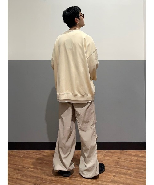 BACK NUMBER(バックナンバー)の「【BACK NUMBER】パラシュートパンツ(カーゴパンツ・レディース・ライトグレー/オレンジ/カーキブラウン・M/L)」の15枚目の写真